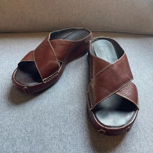 Cole Haan Country - Women’s Brown Leather Driver Sandal